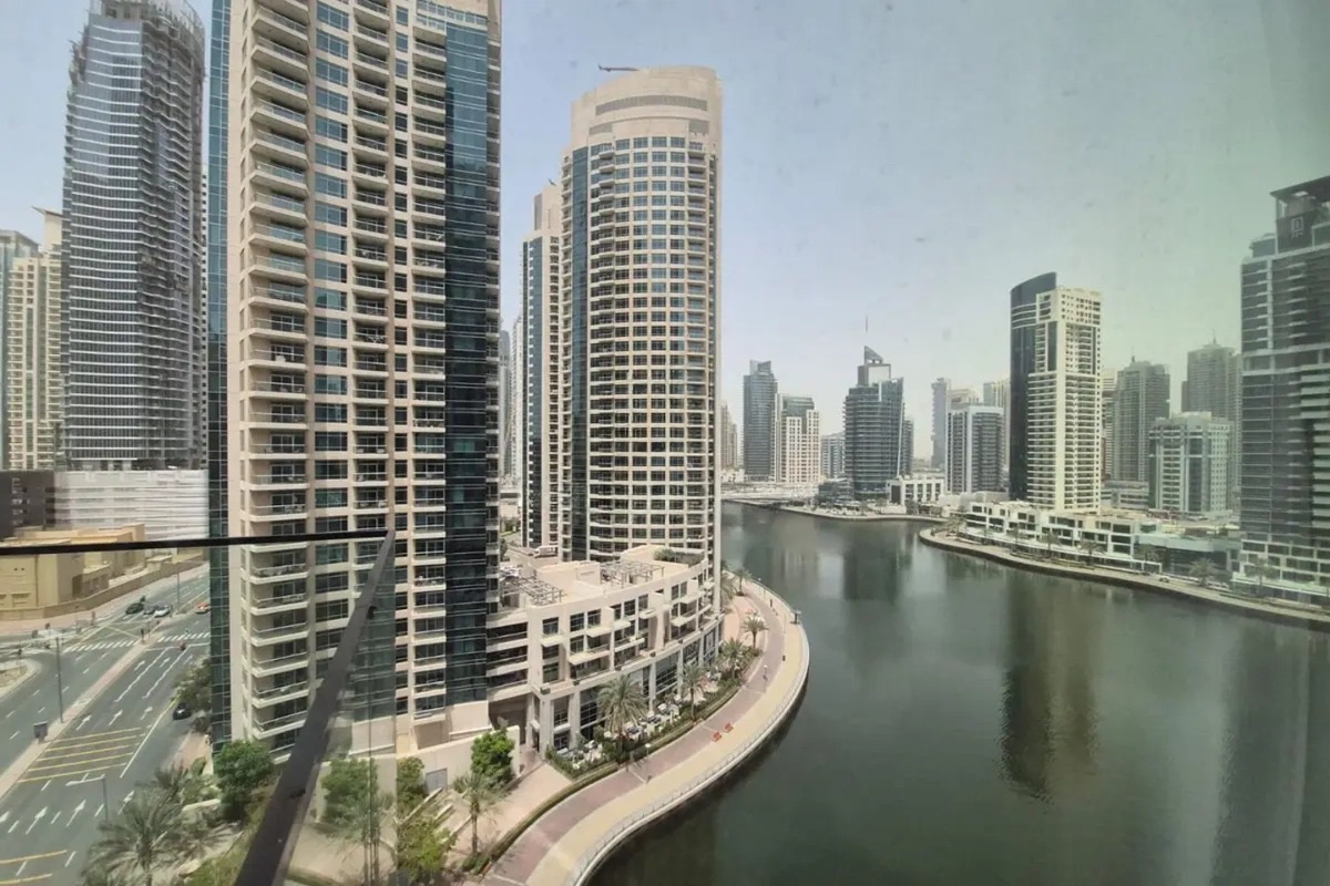 Dubai Marina water view from LIV Residence listing